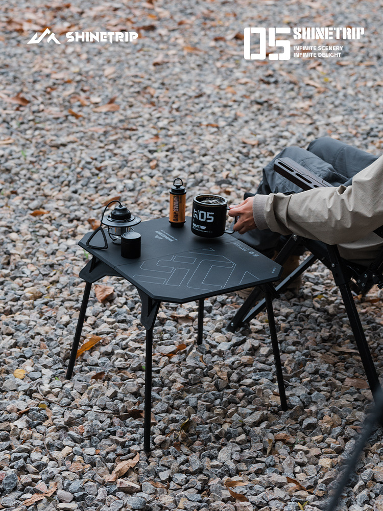 Bàn xếp dã ngoại siêu nhẹ Shinetrip Bàn gấp 2 trong 1 cắm trại, picnic, du lịch, mặt ABS khung nhôm