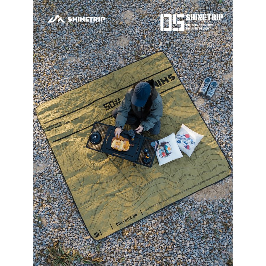 Thảm Dã Ngoại ShineTrip Nhôm Siêu Âm Chống Ẩm Thảm Picnic, Thảm Chống Nước, Thảm Trải Công Viên, Thảm Dã Ngoại Gấp Gọn