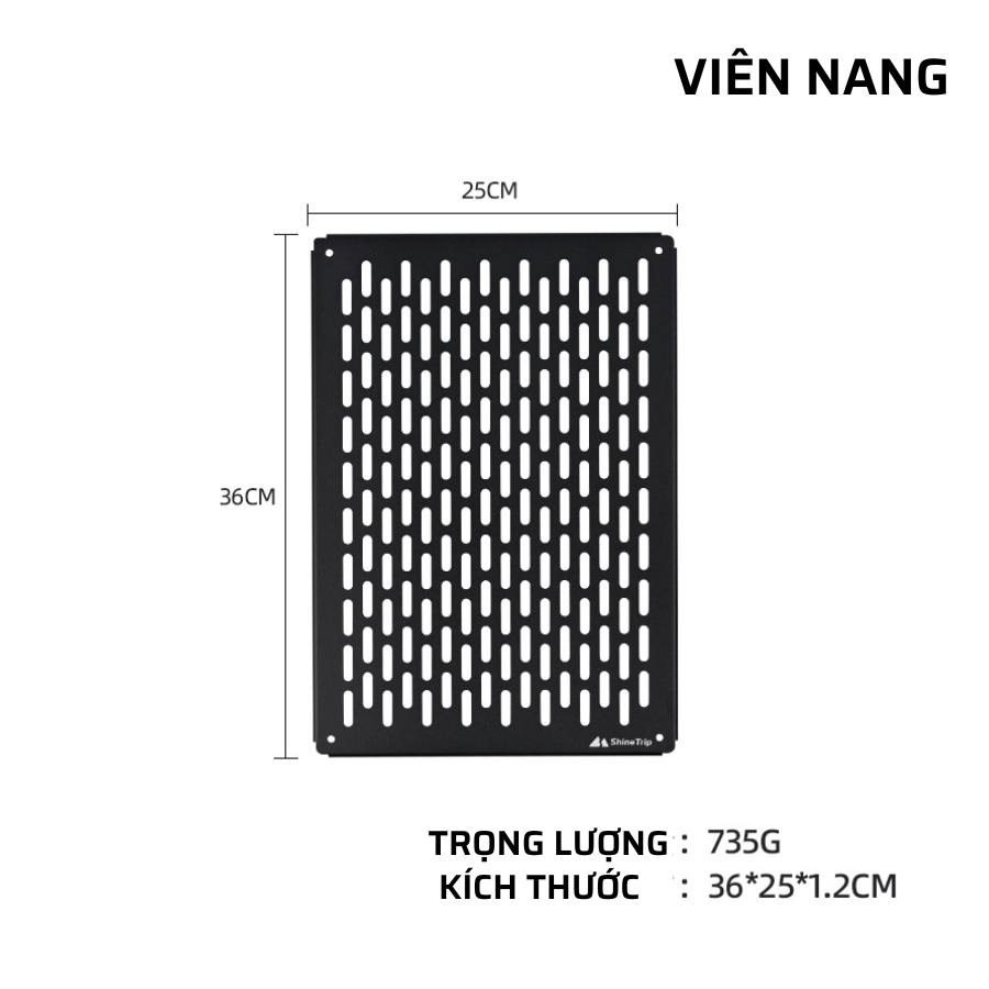 Tấm gắn phụ kiện cao cấp IGT ShineTrip - IGT Accessory Panel - SaigonOutdoor