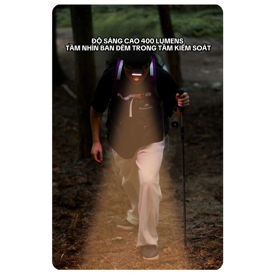 Đèn pin đội đầu siêu sáng cảm ứng vẫy tay – đèn chiếu sáng đa năng, dùng leo núi, đi phượt, sửa xe