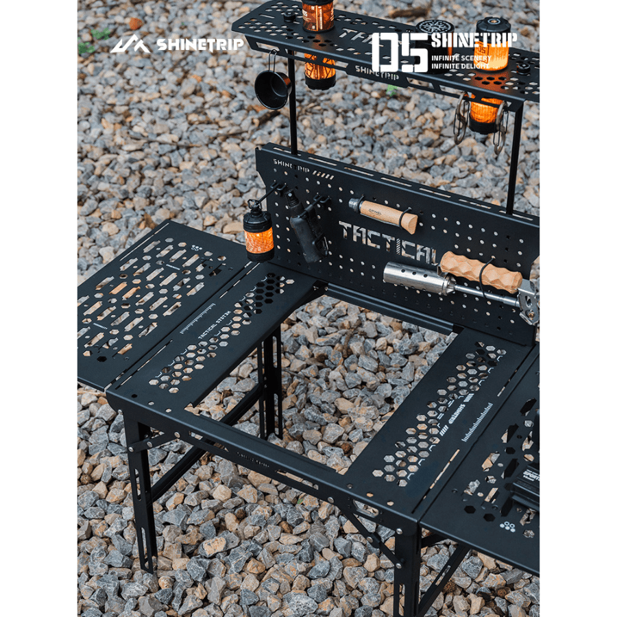 Bàn gấp camping chiến thuật Shinetrip Dark Wing IGT hợp kim nhôm, đa năng, gấp gọn