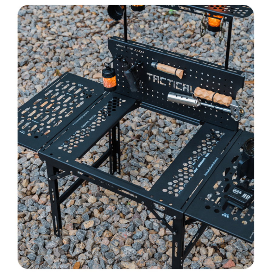 Bàn gấp camping chiến thuật Shinetrip Dark Wing IGT hợp kim nhôm, đa năng, gấp gọn