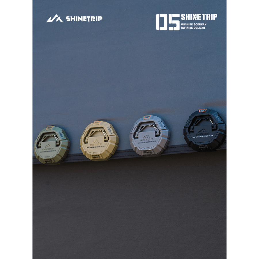 Móc nam châm ShineTrip Đen/Xanh, Dụng cụ treo đồ dã ngoại tiện lợi, chịu lực tốt, dễ mang theo - Saigon Outdoor