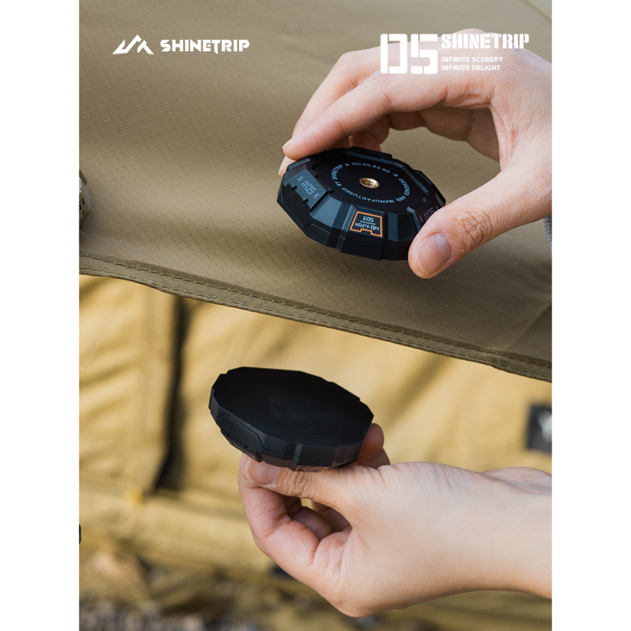 Móc nam châm ShineTrip Đen/Xanh, Dụng cụ treo đồ dã ngoại tiện lợi, chịu lực tốt, dễ mang theo - Saigon Outdoor