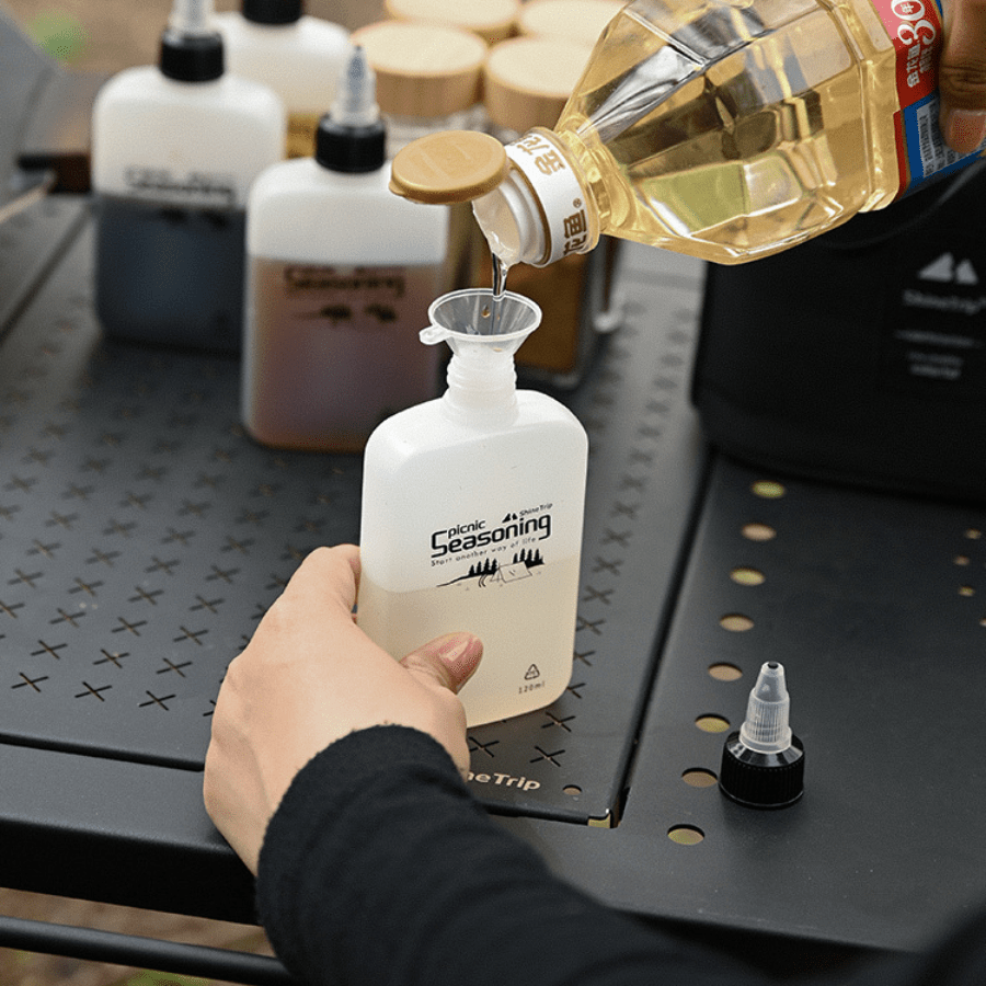 Bộ Chai Đựng Gia Vị Dã Ngoại ShineTrip – Túi Đựng Gia Vị + Chai Gia Vị + Chai Đựng Chất Lỏng 120ml