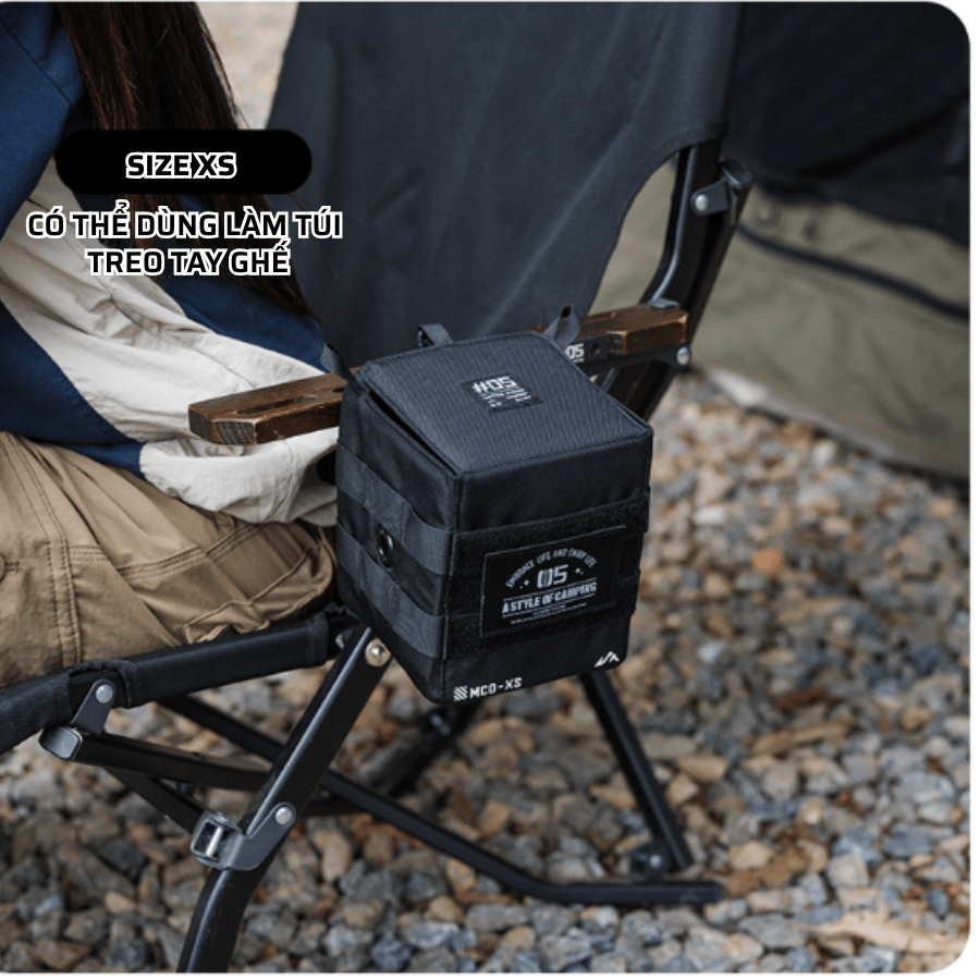 Túi Đựng Đồ ShineTrip 05 Tactical - Túi Camping Đa Năng, Treo Hông Thùng/Ghế, Vải Oxford 600D