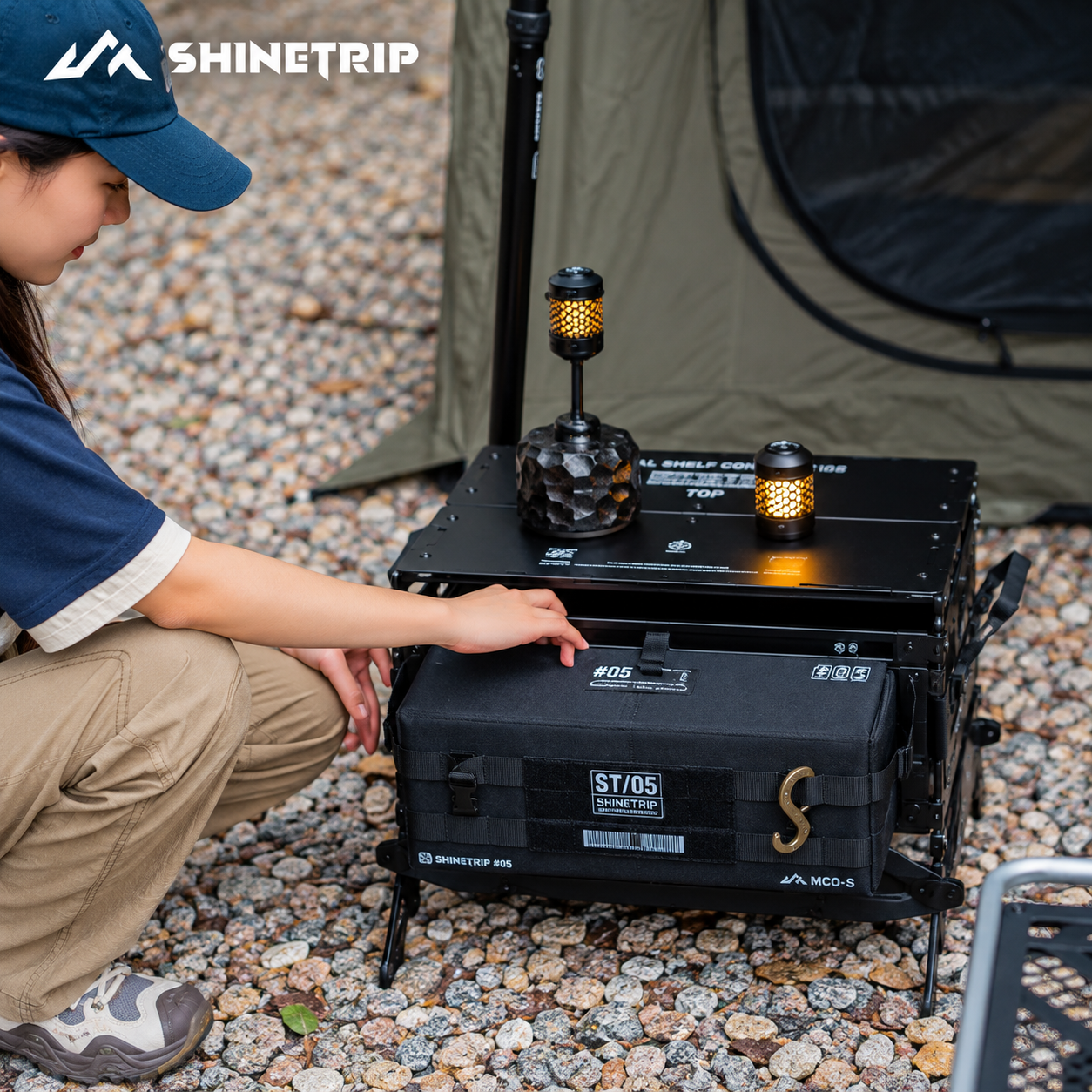 Túi Đựng Đồ ShineTrip 05 Tactical - Túi Camping Đa Năng, Treo Hông Thùng/Ghế, Vải Oxford 600D