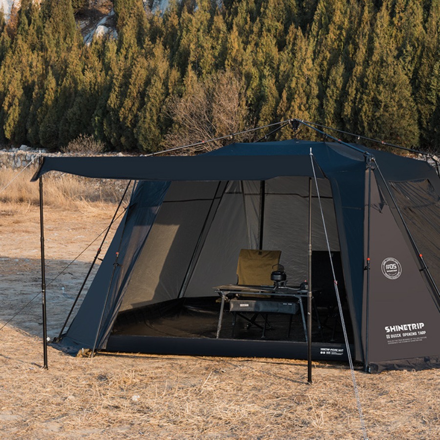 Lều Tự Động Mái Vòm SHINETRIP 05 4x4m – Vải Oxford 150D Tráng Bạc, Chống Nắng Mưa, Dã Ngoại Gia Đình