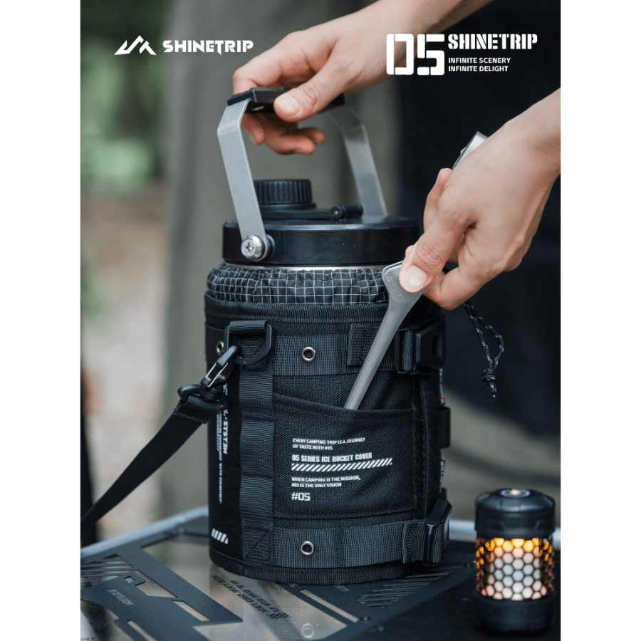 Túi Đựng Thùng Đá ShineTrip 05 Tactical – Túi Giữ Lạnh Camping Vải Oxford 1000D, Gọn Nhẹ, Đa Năng