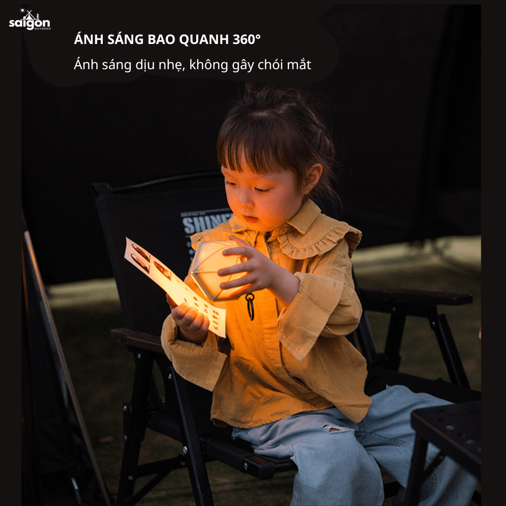 Đèn Lều Camping SHINETRIP 05 Đèn LED Ánh Sáng Dịu 360°, Chạm Cảm Ứng, Treo Móc & Nam Châm, Chống Nước IPX4