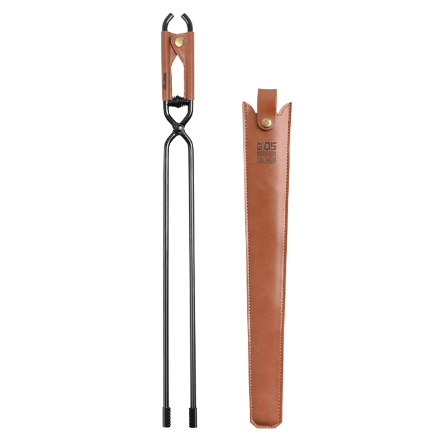 Kẹp Gắp Than Củi Dã Ngoại SHINETRIP 05 Thép Carbon Có Lò Xo Trợ Lực, Răng Cưa Chống Trượt Dài 44cm/55cm