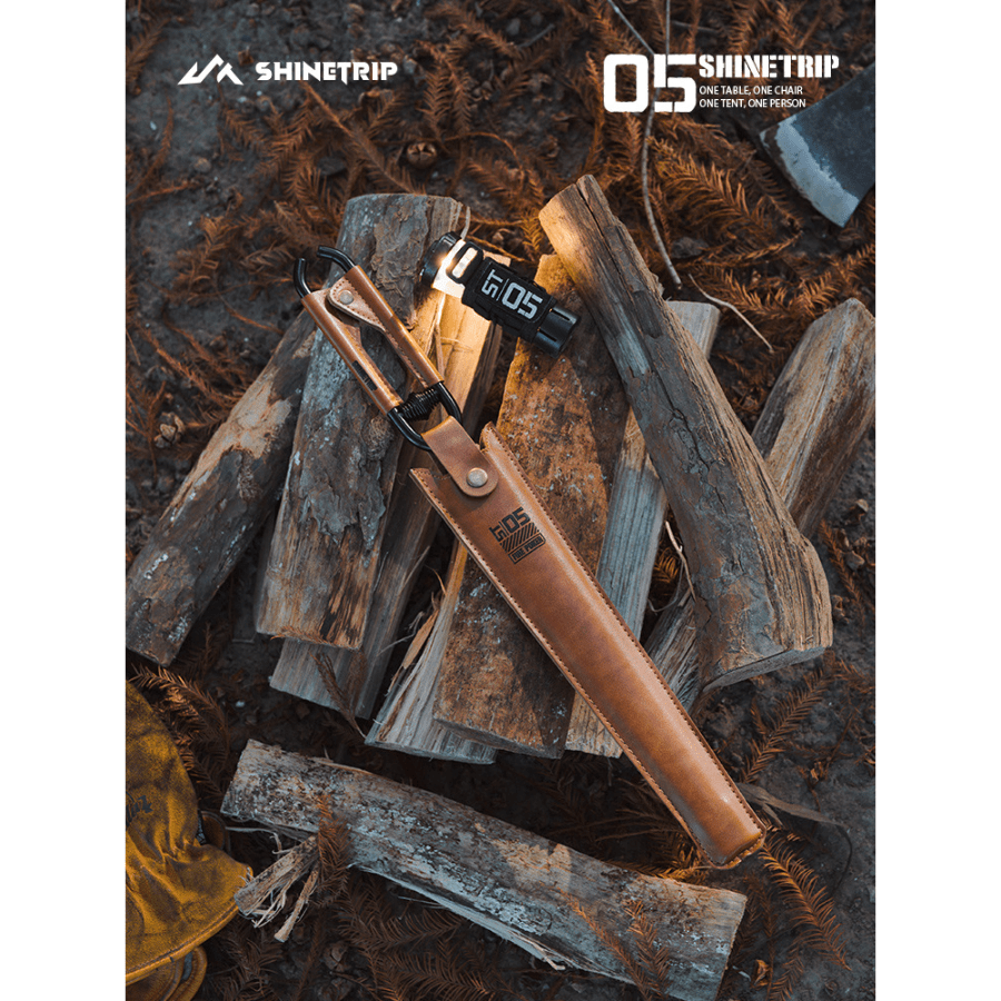 Kẹp Gắp Than Củi Dã Ngoại SHINETRIP 05 Thép Carbon Có Lò Xo Trợ Lực, Răng Cưa Chống Trượt Dài 44cm/55cm