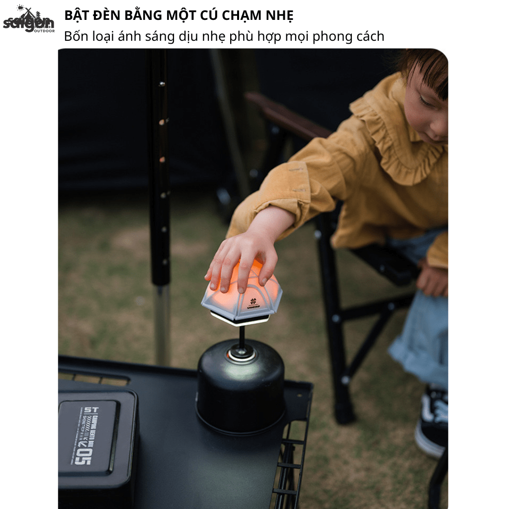 Đèn Lều Camping SHINETRIP 05 Đèn LED Ánh Sáng Dịu 360°, Chạm Cảm Ứng, Treo Móc & Nam Châm, Chống Nước IPX4