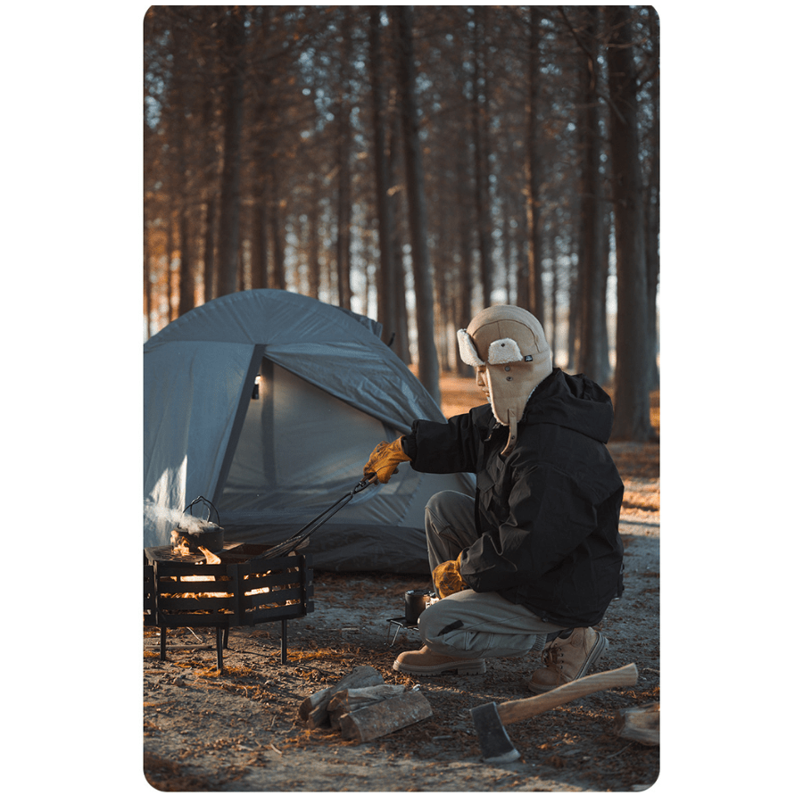 Kẹp Gắp Than Củi Dã Ngoại SHINETRIP 05 Thép Carbon Có Lò Xo Trợ Lực, Răng Cưa Chống Trượt Dài 44cm/55cm