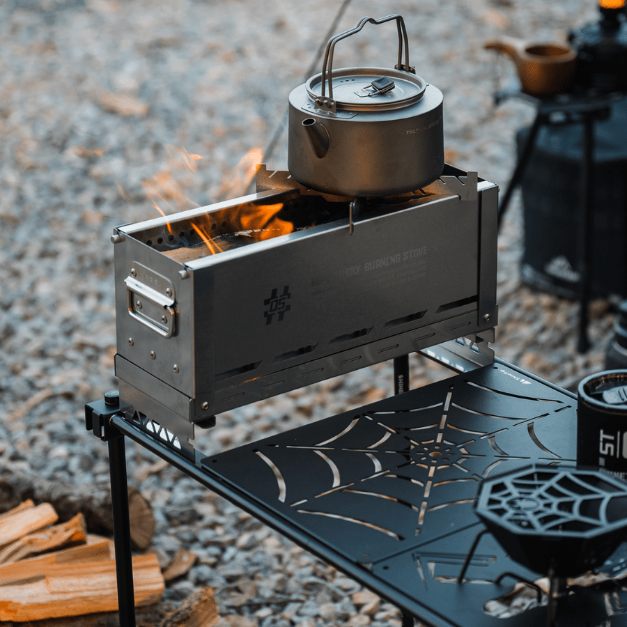 Bếp Đốt Củi Dã Ngoại SHINETRIP 05 Bếp Đốt Thứ Cấp Ít Khói Inox 430 Gấp Gọn Dùng Camping BBQ Ngoài Trời