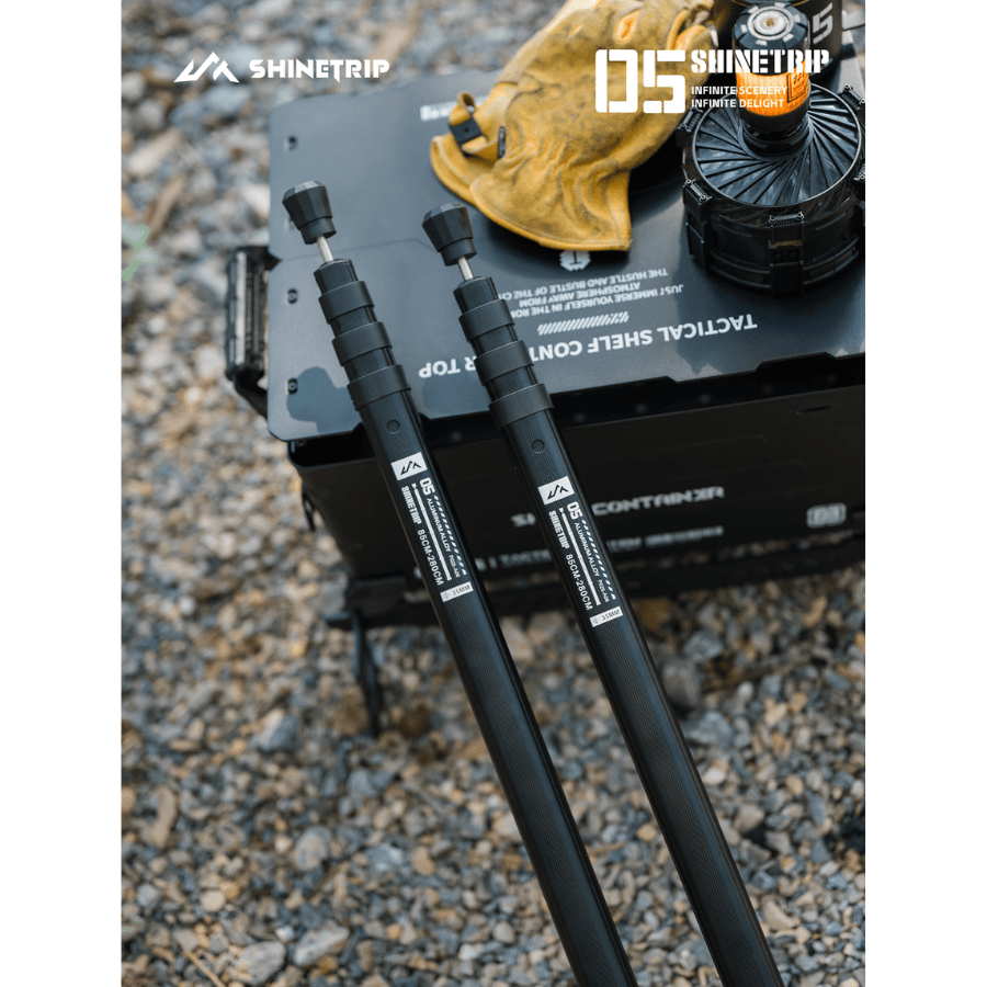 Cột Dựng Tăng Bạt SHINETRIP O5 - Nhôm 6061 Cao Cấp, Thu Gọn & Kéo Dài, Chịu Lực Tốt (2 Cột)