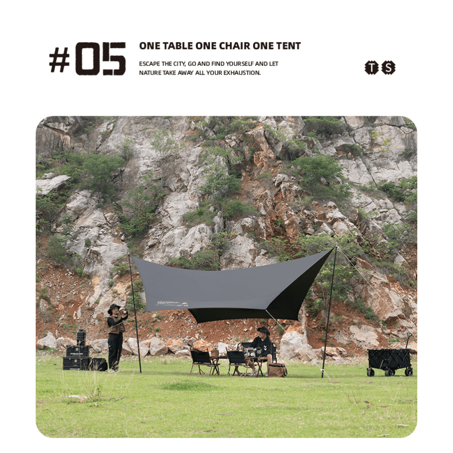 Cột Dựng Tăng Bạt SHINETRIP O5 - Nhôm 6061 Cao Cấp, Thu Gọn & Kéo Dài, Chịu Lực Tốt (2 Cột)