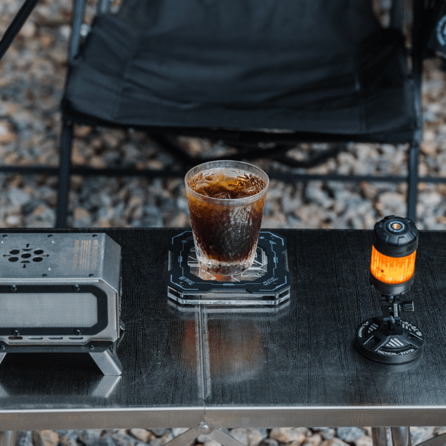 Miếng Lót Cốc Chiến Thuật SHINETRIP Dòng 05 Nhôm + Acrylic Phong Cách Tactical Dùng Cho Camping - Bàn Làm Việc