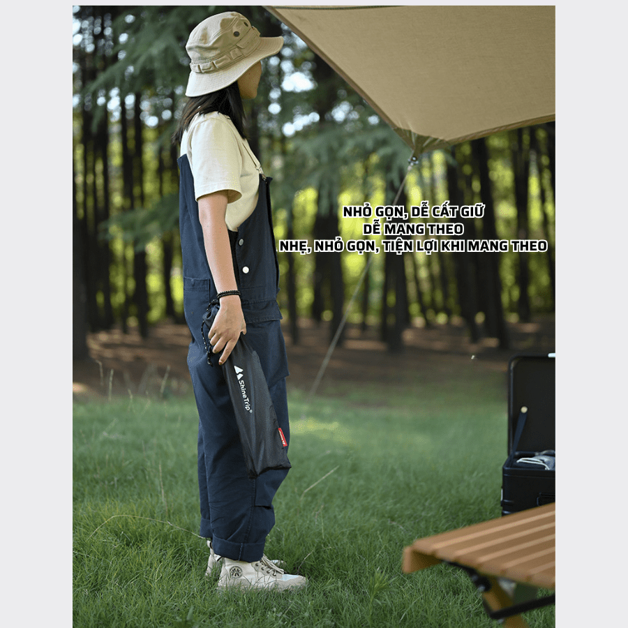 Giá Treo Dụng Cụ Camping Gấp Gọn ShineTrip  Kệ Treo Nồi Chảo Dã Ngoại, Khung Thép Tam Giác