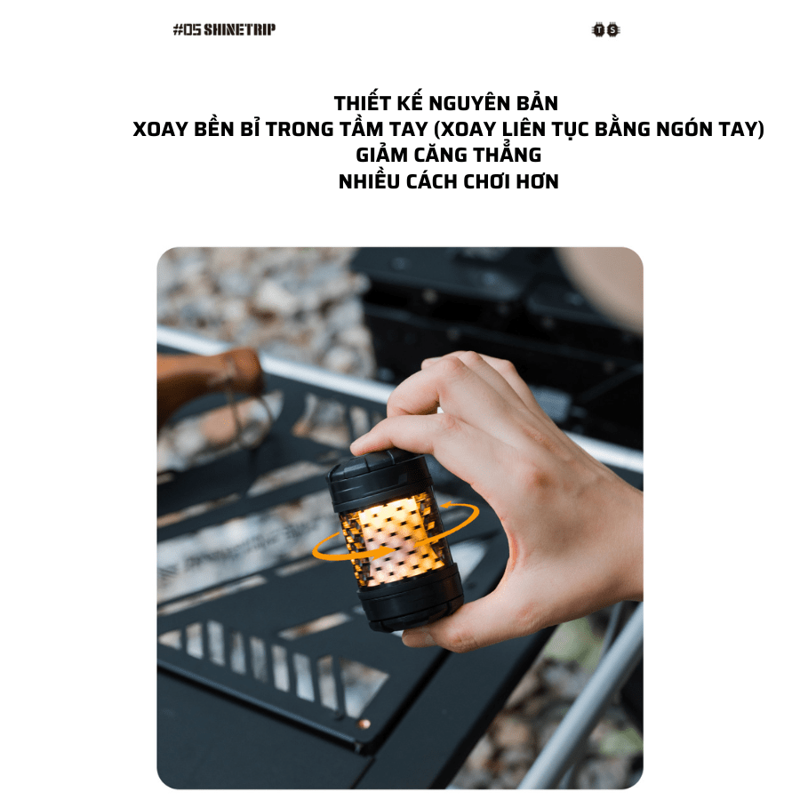 Đèn Camping SHINETRIP 05 Mini 19 LED Đèn Cắm Trại Xoay 360° Có Nam Châm, 4 Chế Độ Sáng