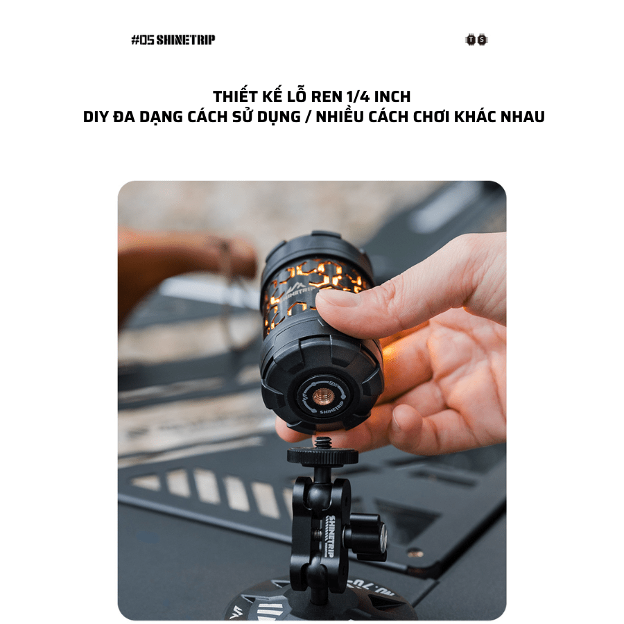 Đèn Camping SHINETRIP 05 Mini 19 LED Đèn Cắm Trại Xoay 360° Có Nam Châm, 4 Chế Độ Sáng