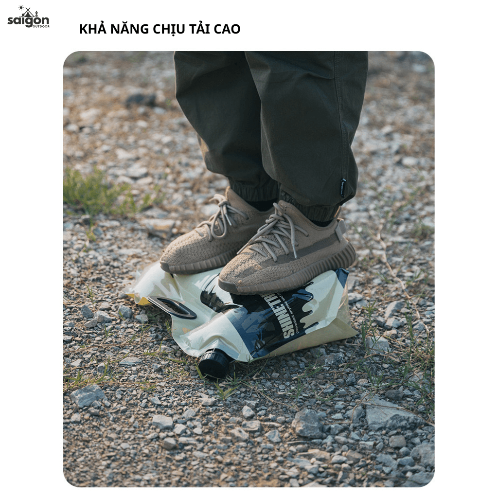 Túi Đựng Nước Camping ShineTrip 8L Can Nước Dã Ngoại Gấp Gọn, Van Xả Điều Chỉnh Lưu Lượng, Chịu Lực Cao