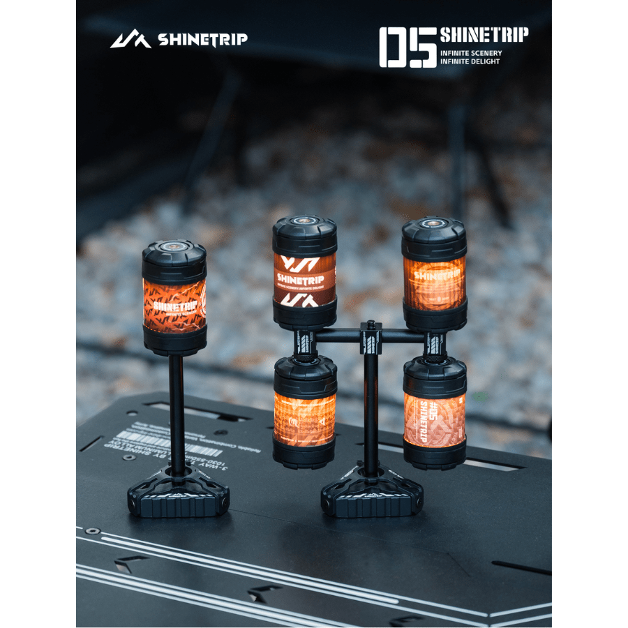 Giá Đỡ Đèn Cắm Trại SHINETRIP 05 Giá Đèn Bàn Chiến Thuật,Thanh Gắn Nhiều Đèn, Phụ Kiện Treo Đèn Outdoor Cao Cấp