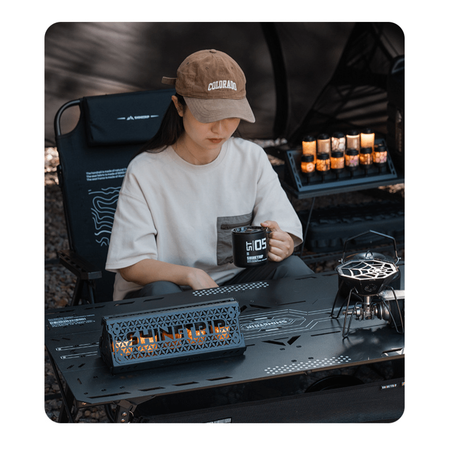 Giá/Đế Đèn Xếp Hàng SHINETRIP #05 – Inox 304 – Đặt/Treo Nhiều Đèn Camping