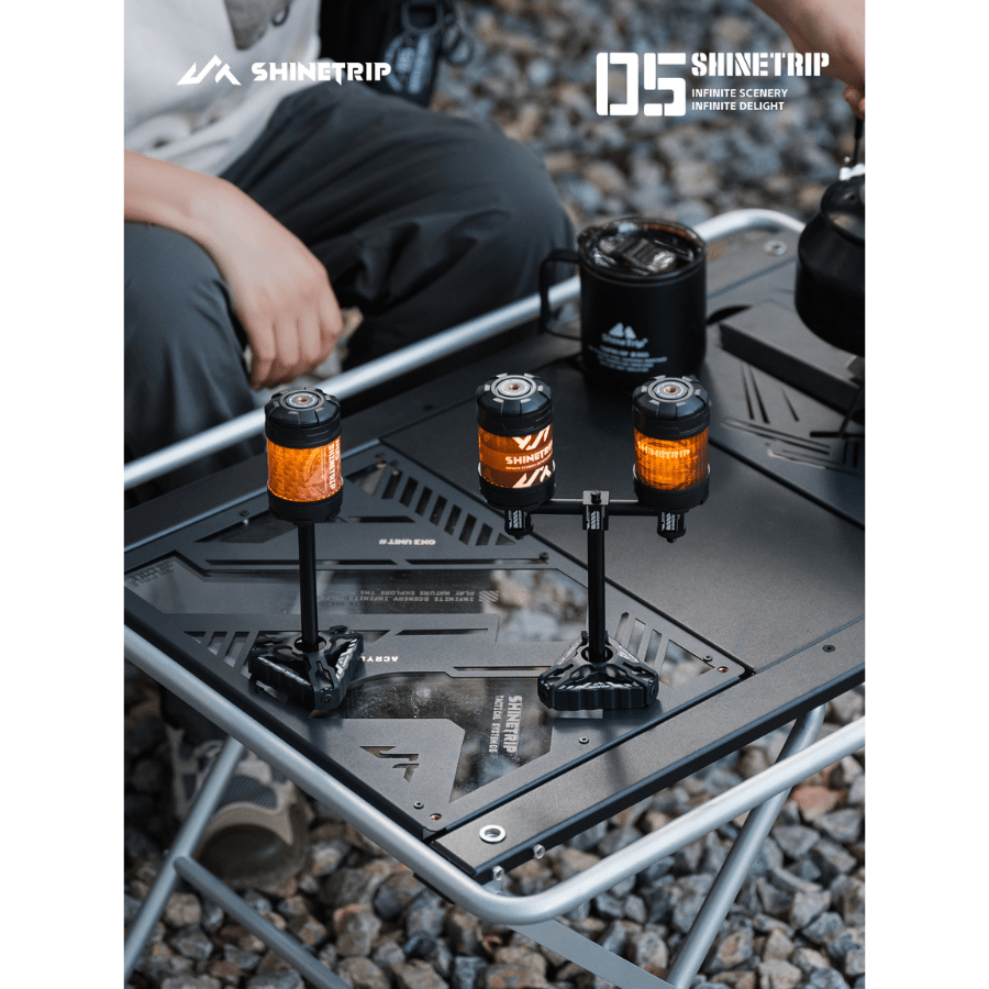 Giá Đỡ Đèn Cắm Trại SHINETRIP 05 Giá Đèn Bàn Chiến Thuật,Thanh Gắn Nhiều Đèn, Phụ Kiện Treo Đèn Outdoor Cao Cấp