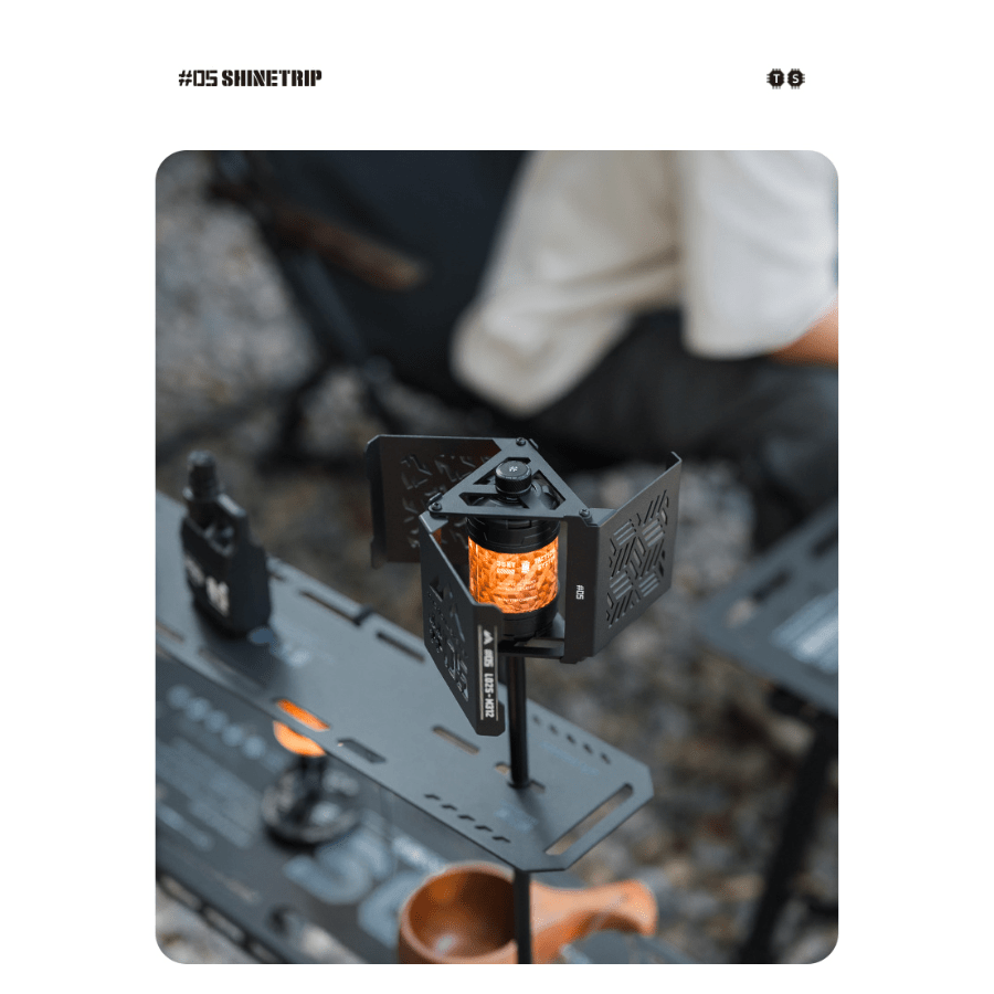 Giá/Đế Đèn Xếp Hàng SHINETRIP #05 – Inox 304 – Đặt/Treo Nhiều Đèn Camping