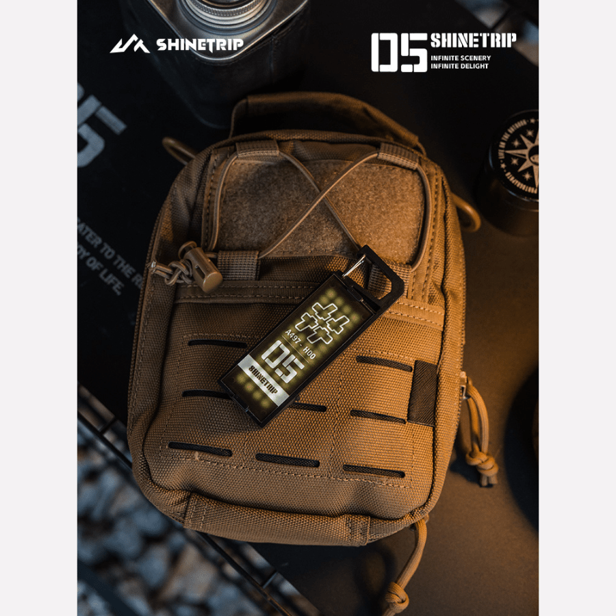 Đèn Camping Mini SHINETRIP 05  Đèn LED Dã Ngoại Móc Treo Chiến Thuật, 8 Chế Độ Sáng, Type-C, Nhẹ 36g