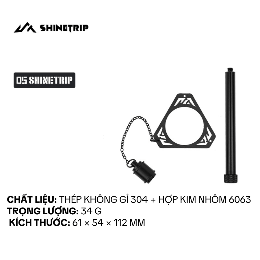 Phụ kiện chụp đèn làm hiệu ứng ánh sáng - Biểu tượng máy bay trang trí đèn ShineTrip chất liệu inox