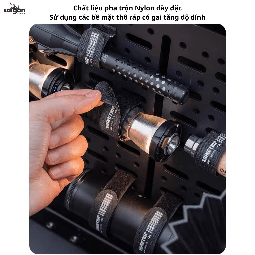 Dây Đeo Velcro #05 Cao Cấp – Dây Dán Cố Định Đồ Camping, Bàn Ghế Gấp, Gậy Lều – Bền Chắc, Dễ Điều Chỉnh