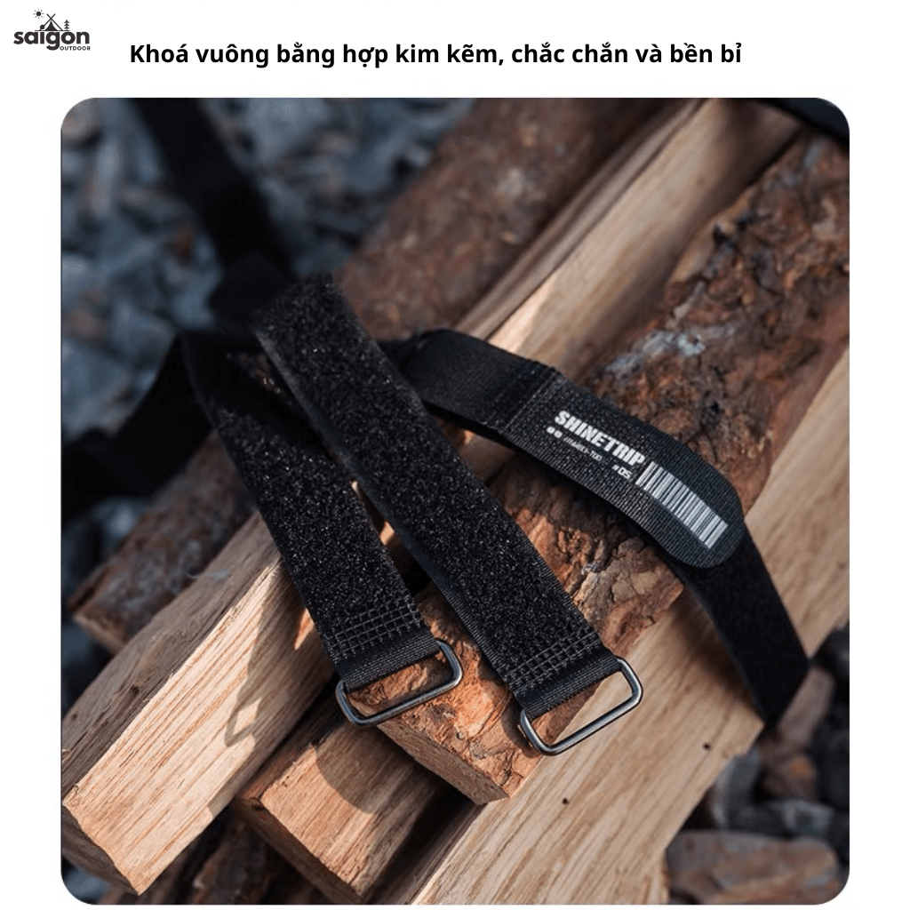 Dây Đeo Velcro #05 Cao Cấp – Dây Dán Cố Định Đồ Camping, Bàn Ghế Gấp, Gậy Lều – Bền Chắc, Dễ Điều Chỉnh