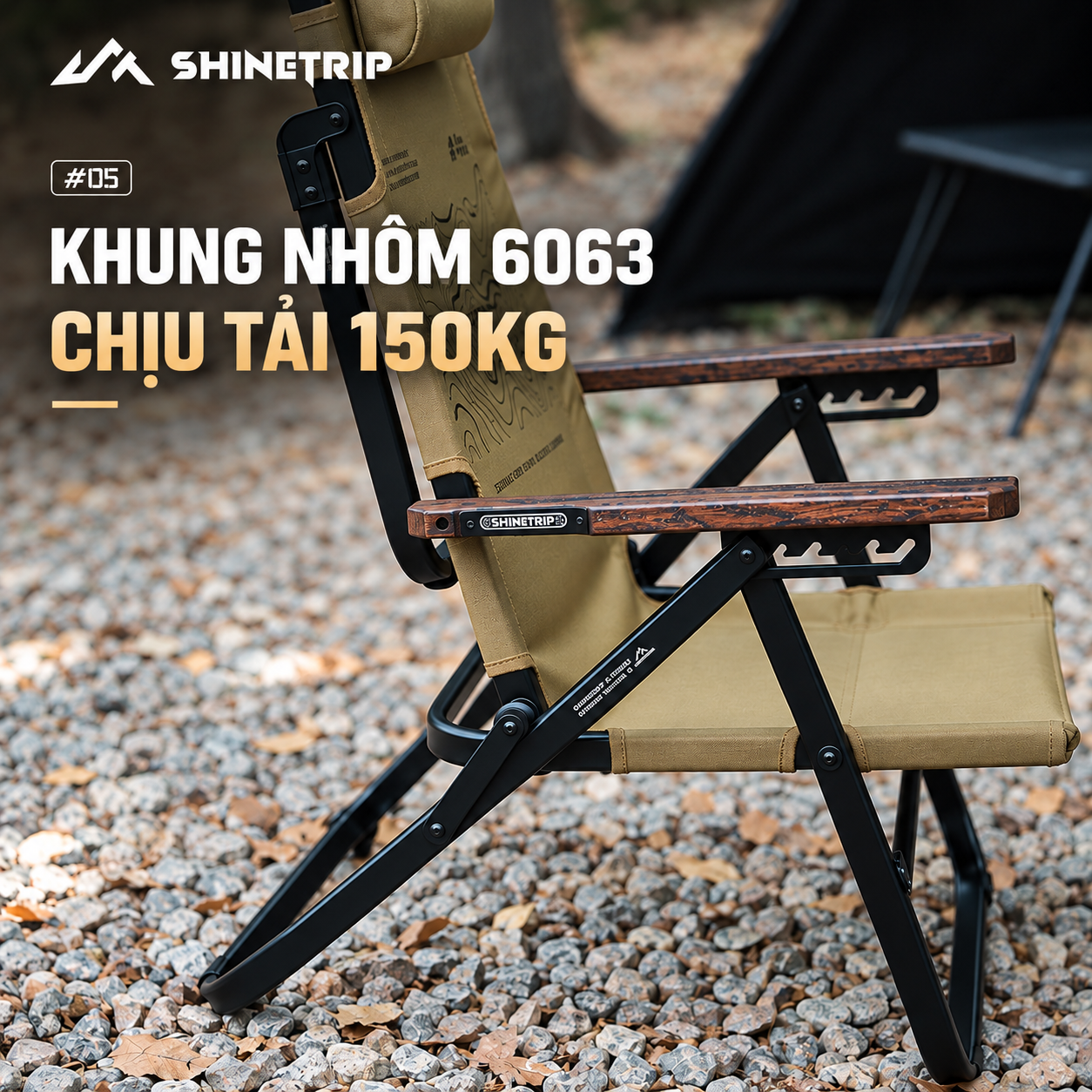 Ghế Xếp Camping Cao Cấp 6 Chế Độ | Khung Nhôm 6063 Bền Nhẹ, Vải 900D Siêu Bền
