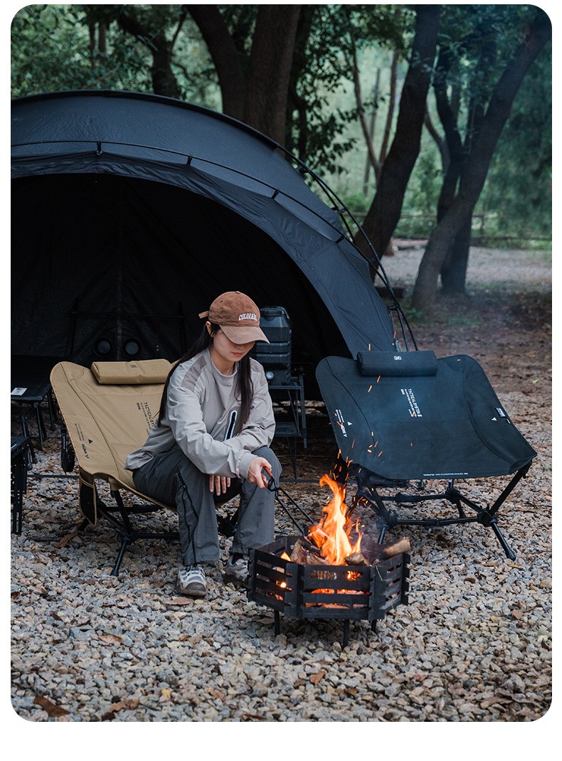 Giường Ghế Xếp Dã Ngoại SHINETRIP Có Tựa Đầu | Giường Ngủ Camping Gấp Gọn Khung Nhôm 7075