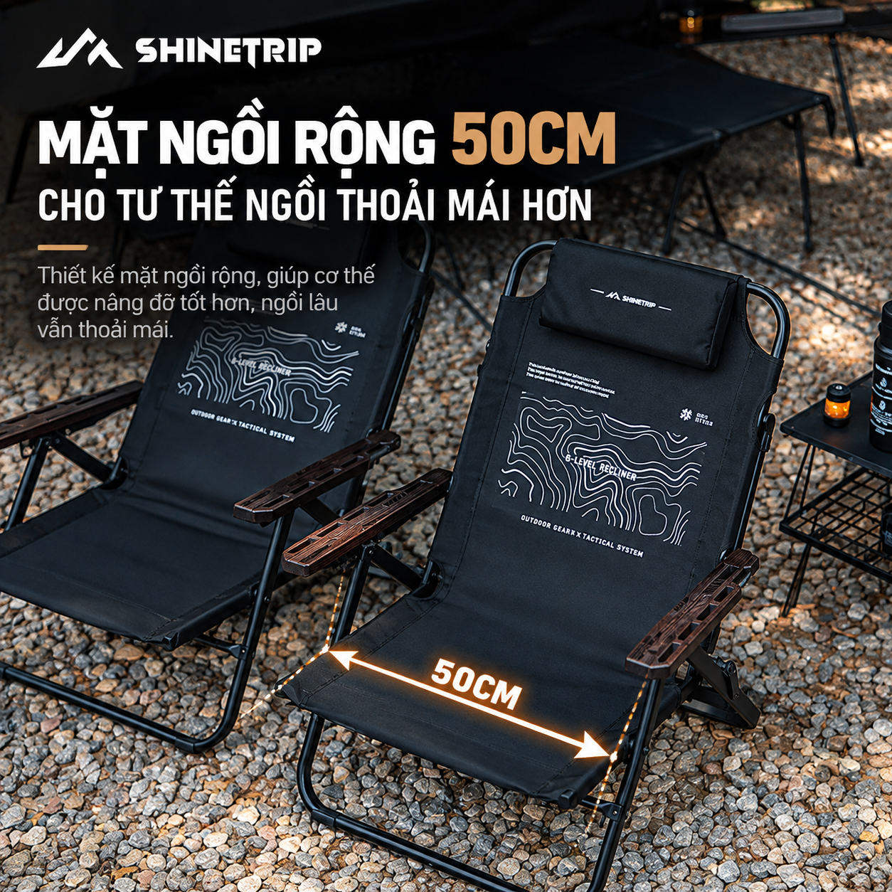 Ghế Xếp Camping Cao Cấp 6 Chế Độ | Khung Nhôm 6063 Bền Nhẹ, Vải 900D Siêu Bền