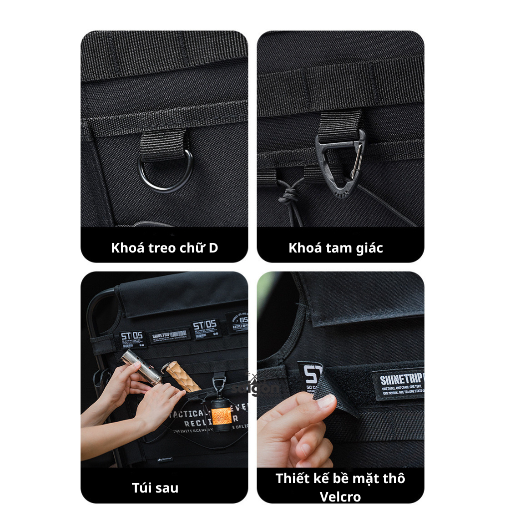 Ghế Xếp Camping Cao Cấp 6 Chế Độ | Khung Nhôm 6063 Bền Nhẹ, Vải 900D Siêu Bền