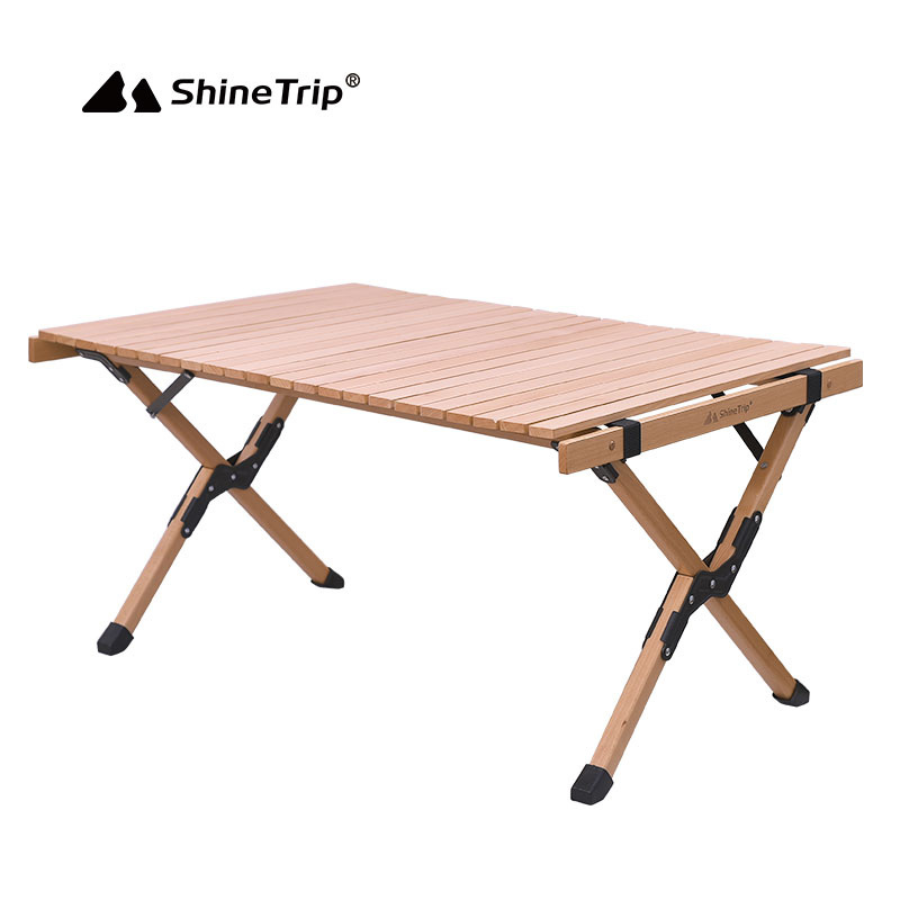 Bàn Gấp Dã Ngoại Gỗ ShineTrip 90x60cm Bàn Camping Gấp Gọn, Bàn Picnic Ngoài Trời, Du Lịch, Cắm Trại