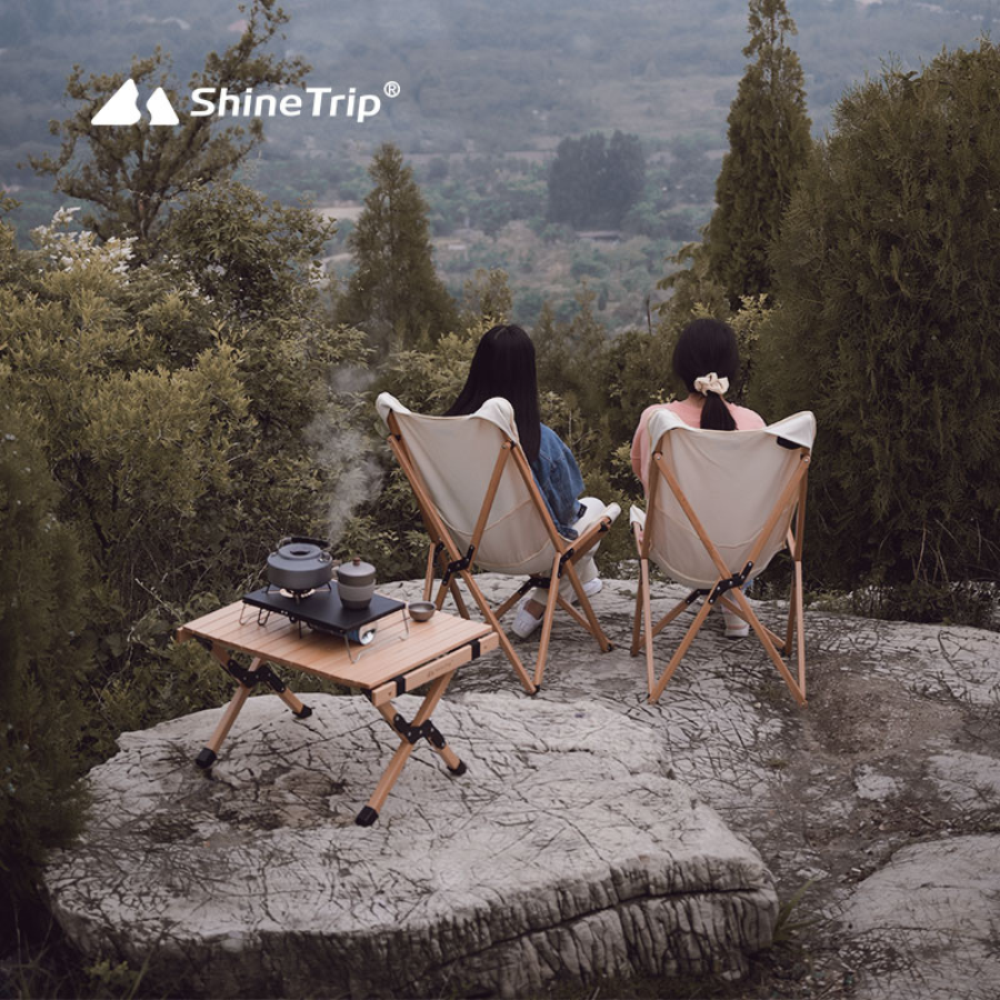 Bàn Gấp Dã Ngoại Gỗ ShineTrip 90x60cm Bàn Camping Gấp Gọn, Bàn Picnic Ngoài Trời, Du Lịch, Cắm Trại