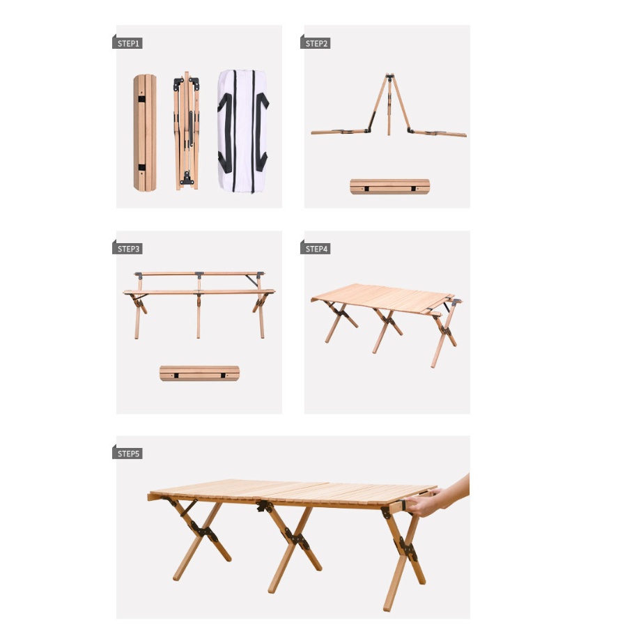 Bàn Gấp Dã Ngoại Gỗ ShineTrip 90x60cm Bàn Camping Gấp Gọn, Bàn Picnic Ngoài Trời, Du Lịch, Cắm Trại