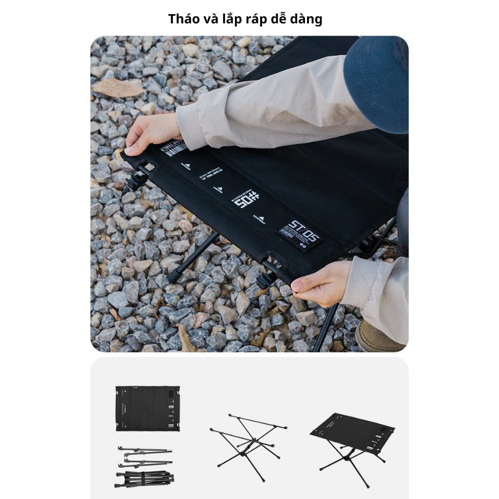 Bàn Dã Ngoại ShineTrip Gấp Gọn Siêu Nhẹ Cho Picnic & Cắm Trại