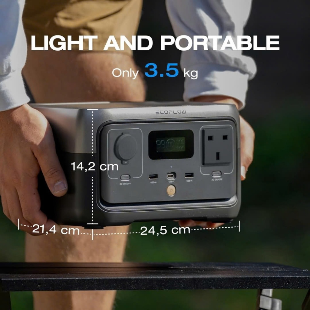 Trạm sạc điện di động Ecoflow RIVER 2 300W 256WH - Bảo Hành Chính Hãng 5 năm