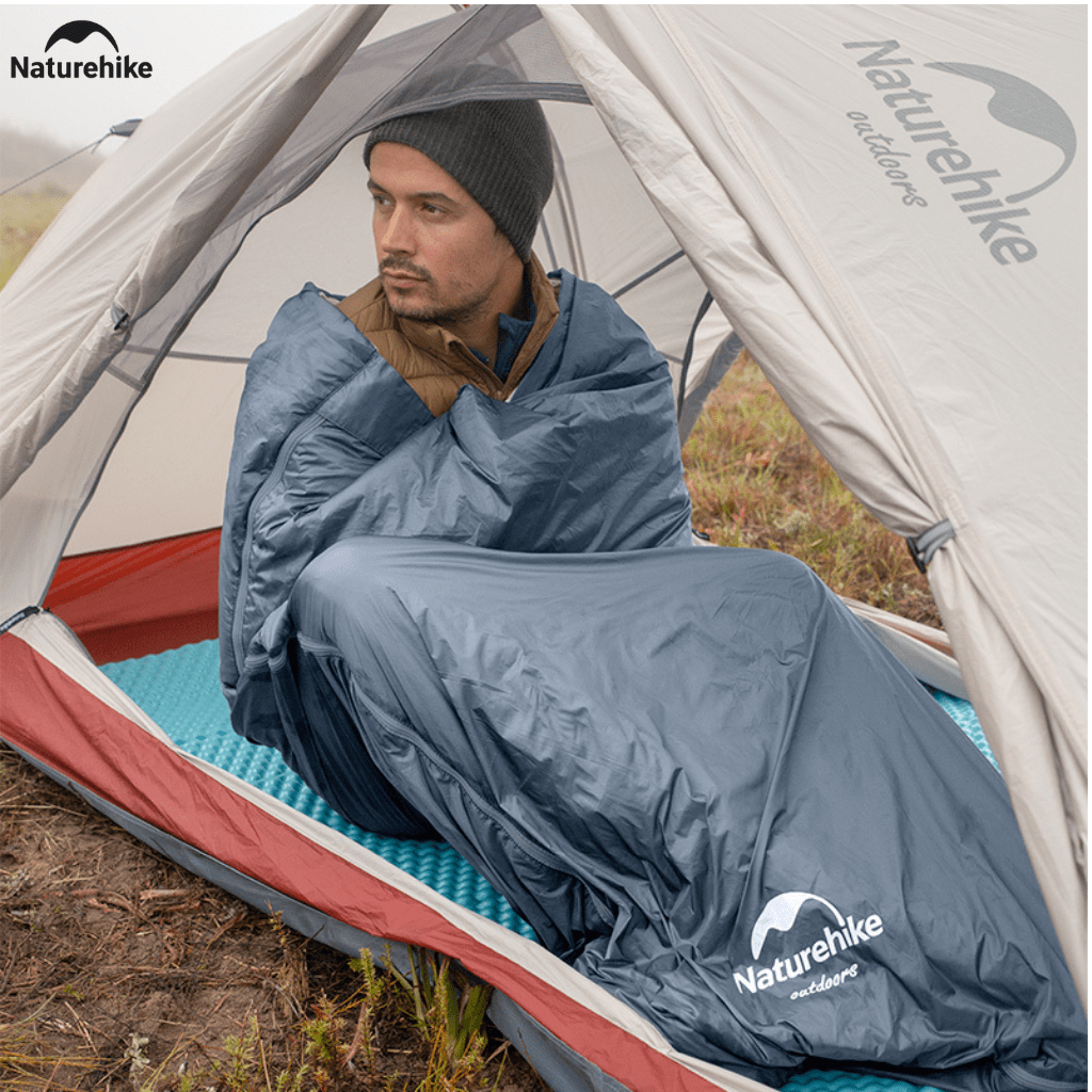 Túi Ngủ Naturehike LW180 NH21MSD09 Siêu Nhẹ – Túi Ngủ Camping 1 Người, Gấp Gọn, Giữ Ấm 15°C