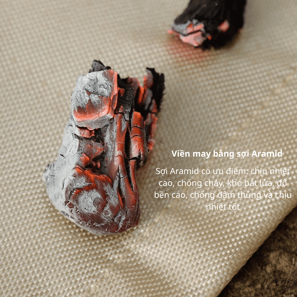 Thảm Chống Cháy ShineTrip  – Tấm Lót Chịu Nhiệt Sợi Thủy Tinh Cho Bếp Gas, Bếp Củi, Fire Pit