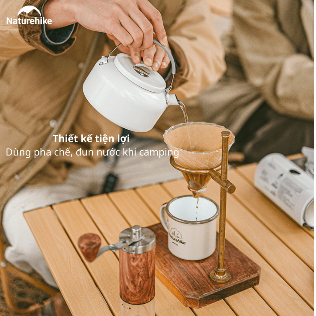 Bộ Nồi Dã Ngoại Naturehike CNK2450CF013 – Nồi Camping Tráng Men 5 Lớp, Chống Dính