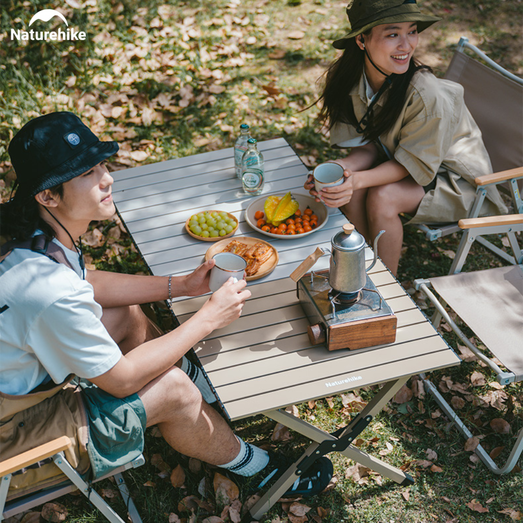 Bàn Cắm Trại Naturehike CNK2550JJ018 – Bàn Cuộn Trứng Thép Carbon, Gấp Gọn, Chịu Tải 70kg