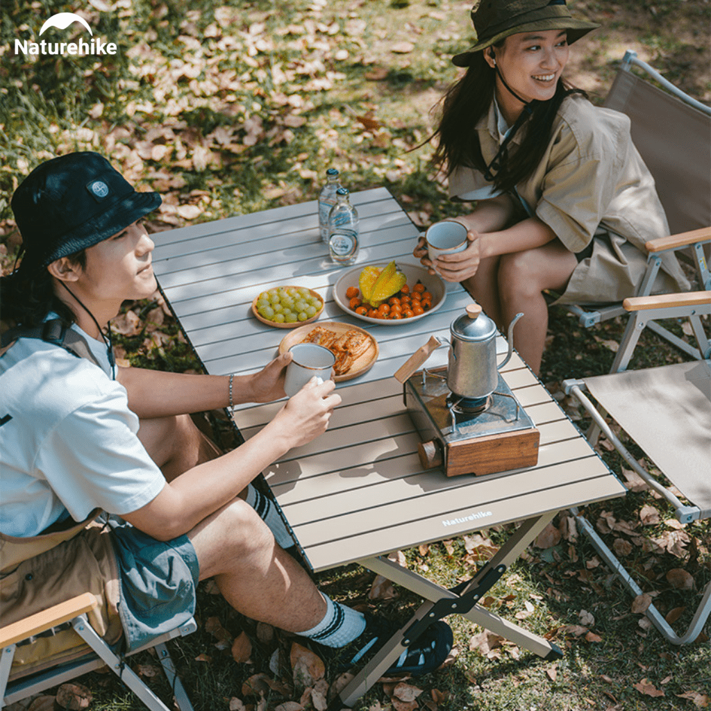 Bàn Cắm Trại Naturehike CNK2550JJ018 – Bàn Cuộn Trứng Thép Carbon, Gấp Gọn, Chịu Tải 70kg