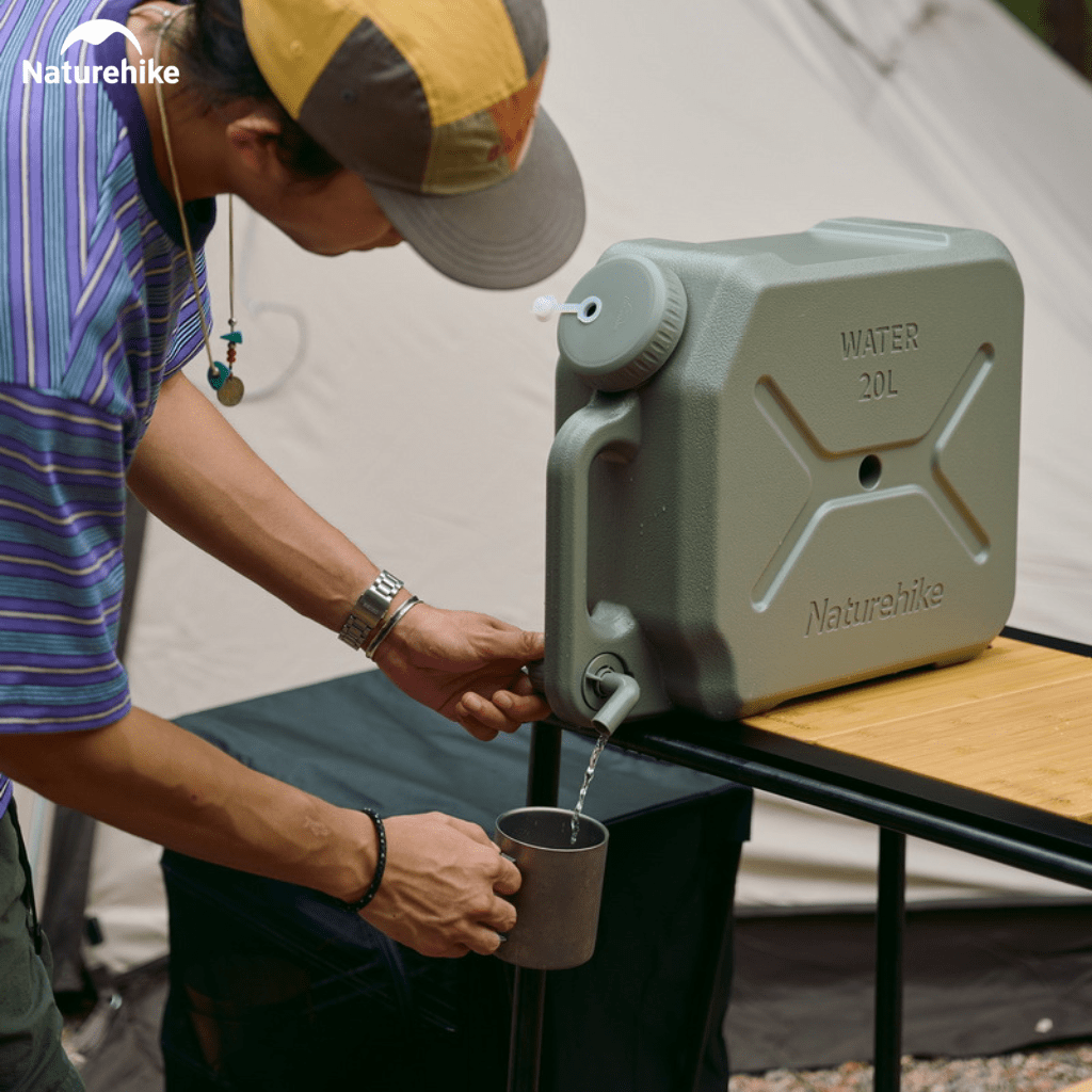 Can Nước Dã Ngoại Naturehike CNH22CJ018 Bình Đựng Nước Camping Có Van Xả Tiện Lợi Nhựa PP PE An Toàn