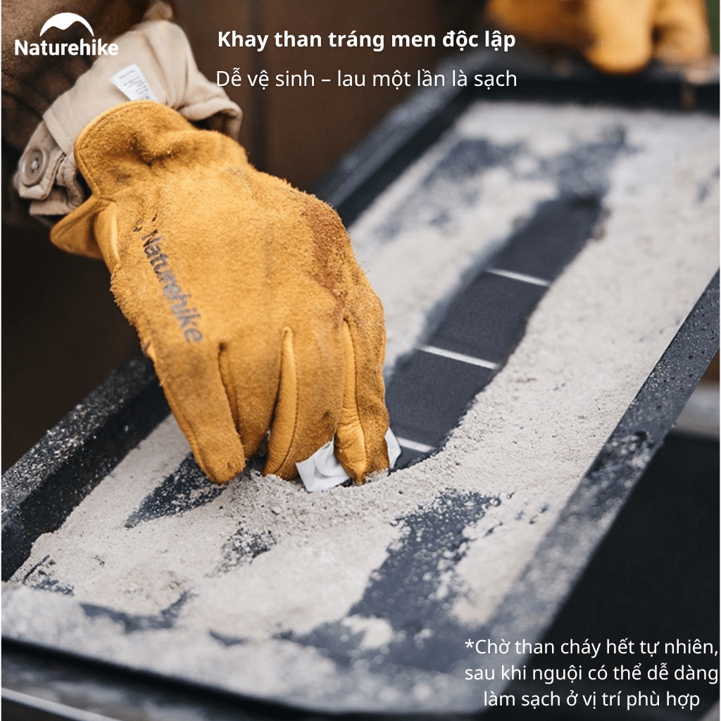 Bếp Nướng BBQ Naturehike N Play CNK2300015 – Bếp Than Dã Ngoại Gấp Gọn, Vỉ Nướng Lớn, Camping